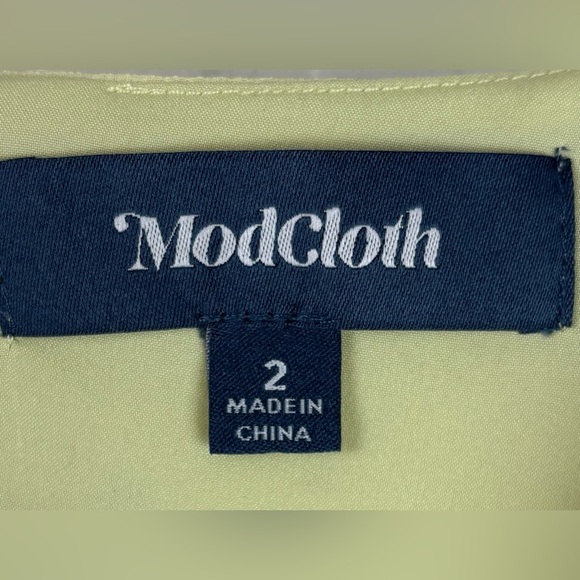 NEW ModCloth You're Flowing Places Dragonfly Floral Maxi 2 Yellow $129 1324/25 - Picture 4 of 7